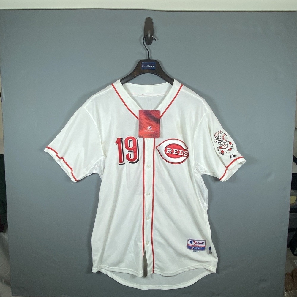 Joey Votto Cincinnati Reds Men's White Jersey w/ Team Patch Mens Size 52 Read